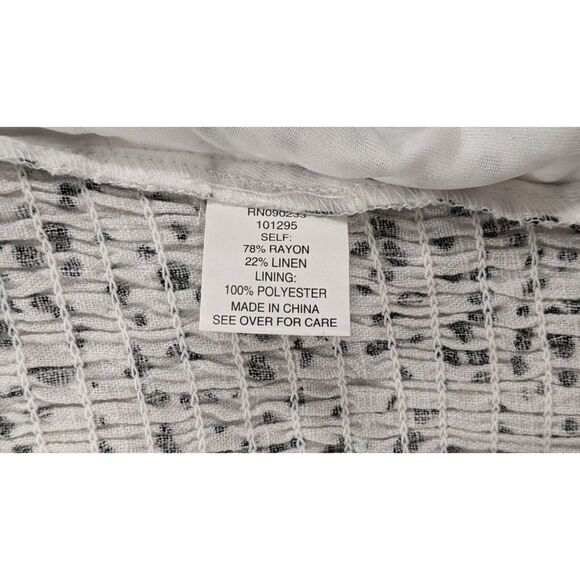 Kendall And Kylie Womens Size Small Black White Dotted Tie Back Cropped Top - Picture 9 of 10